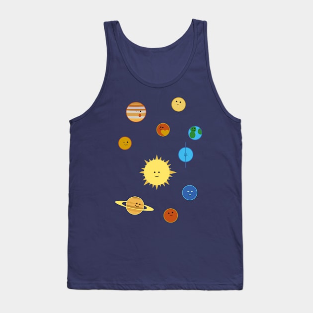 Cute planets (incl Pluto!) Tank Top by Markadesign